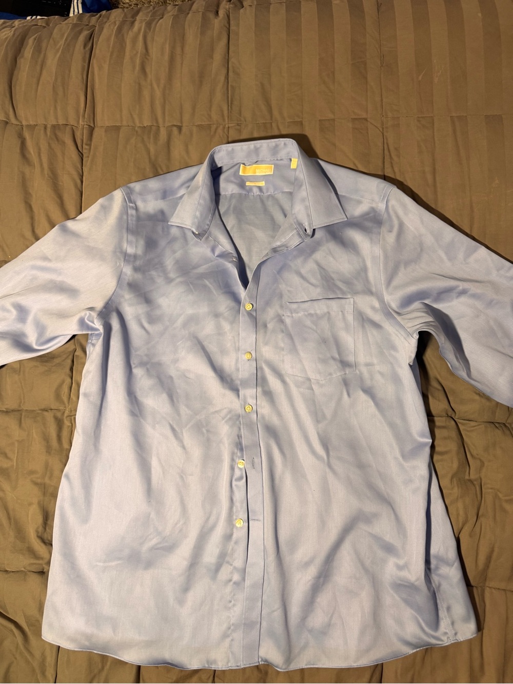 MICHAEL Michael Kors Light Blue Men's Dress Shirt